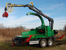 Jensen Woodchipper Custom model with crane