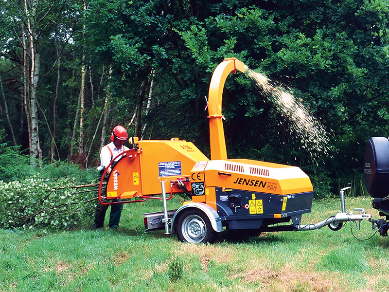 Jensen A530 750kg petrol & diesel, towable woodchippers from